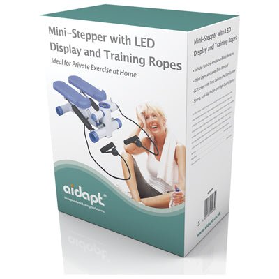 Mini-Stepper with LED Display and Training Ropes - ScootaMart