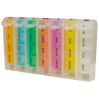 Pop up 7 Day Pill Storage Box - ScootaMart