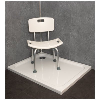 Shower Stool With Back - ScootaMart
