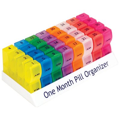 Colourful One Month Pill Organiser - ScootaMart