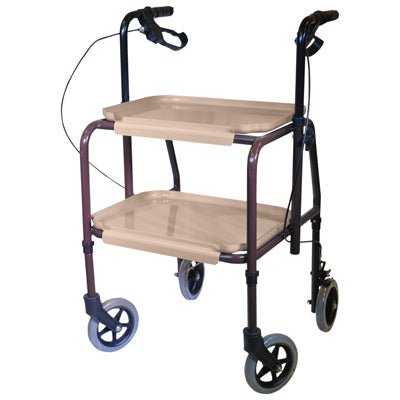 Height Adjustable Kitchen Strolley Trolley with Brakes - ScootaMart
