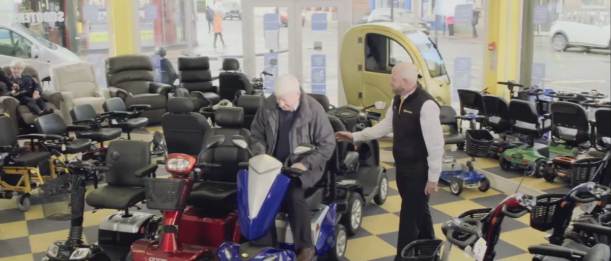 Inside a ScootaMart mobility showroom